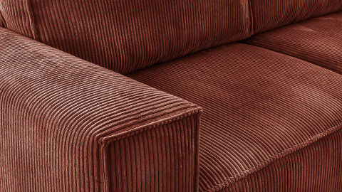 Homifab - Canapé Convertible 3 Places En Velours Côtelé